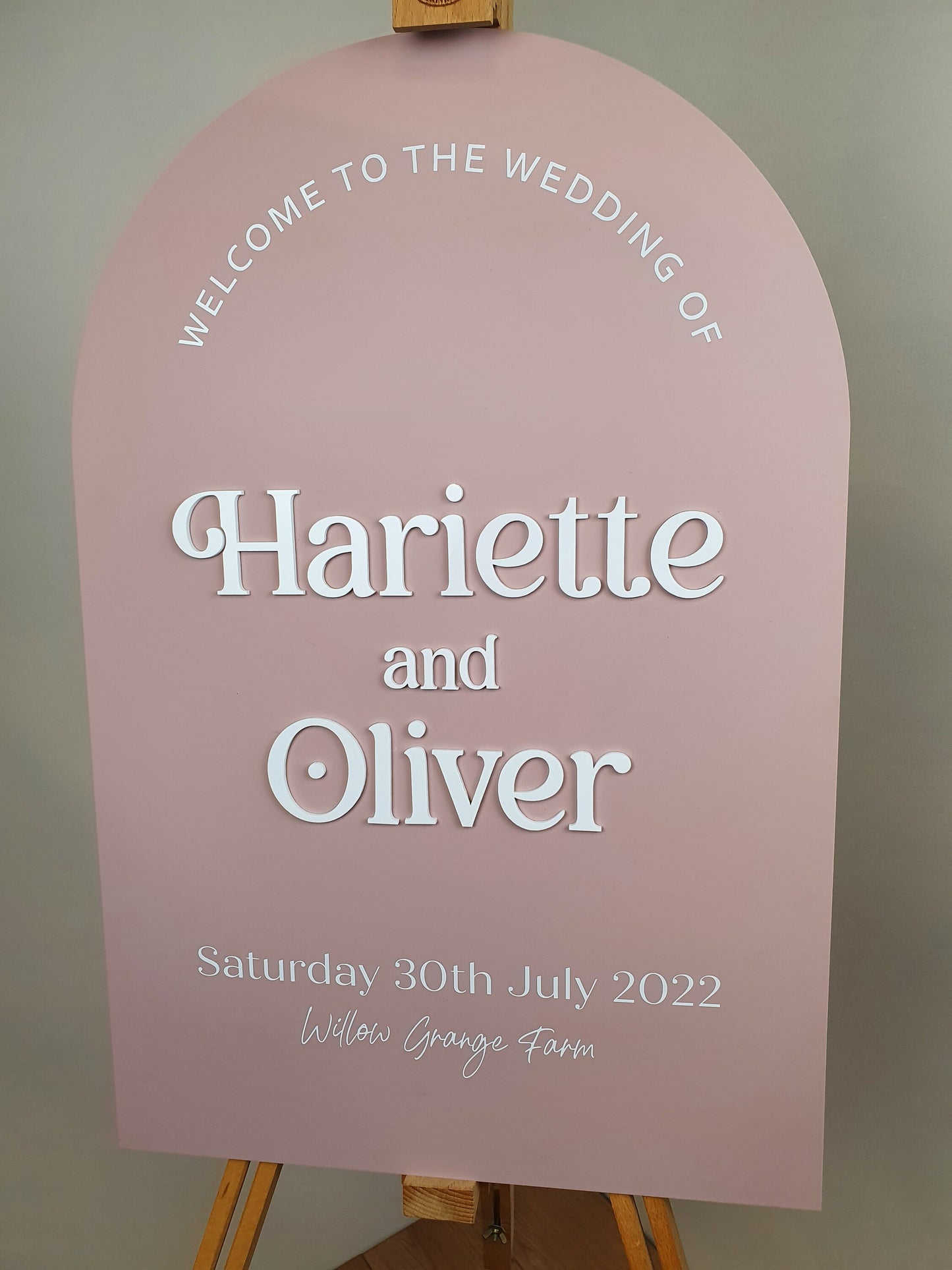 Wedding Welcome Sign Acrylic, Welcome To Our Wedding Sign, Modern Gold Acrylic, Personalised Wedding Decoration, Entrance Sign, A1 A2 XL