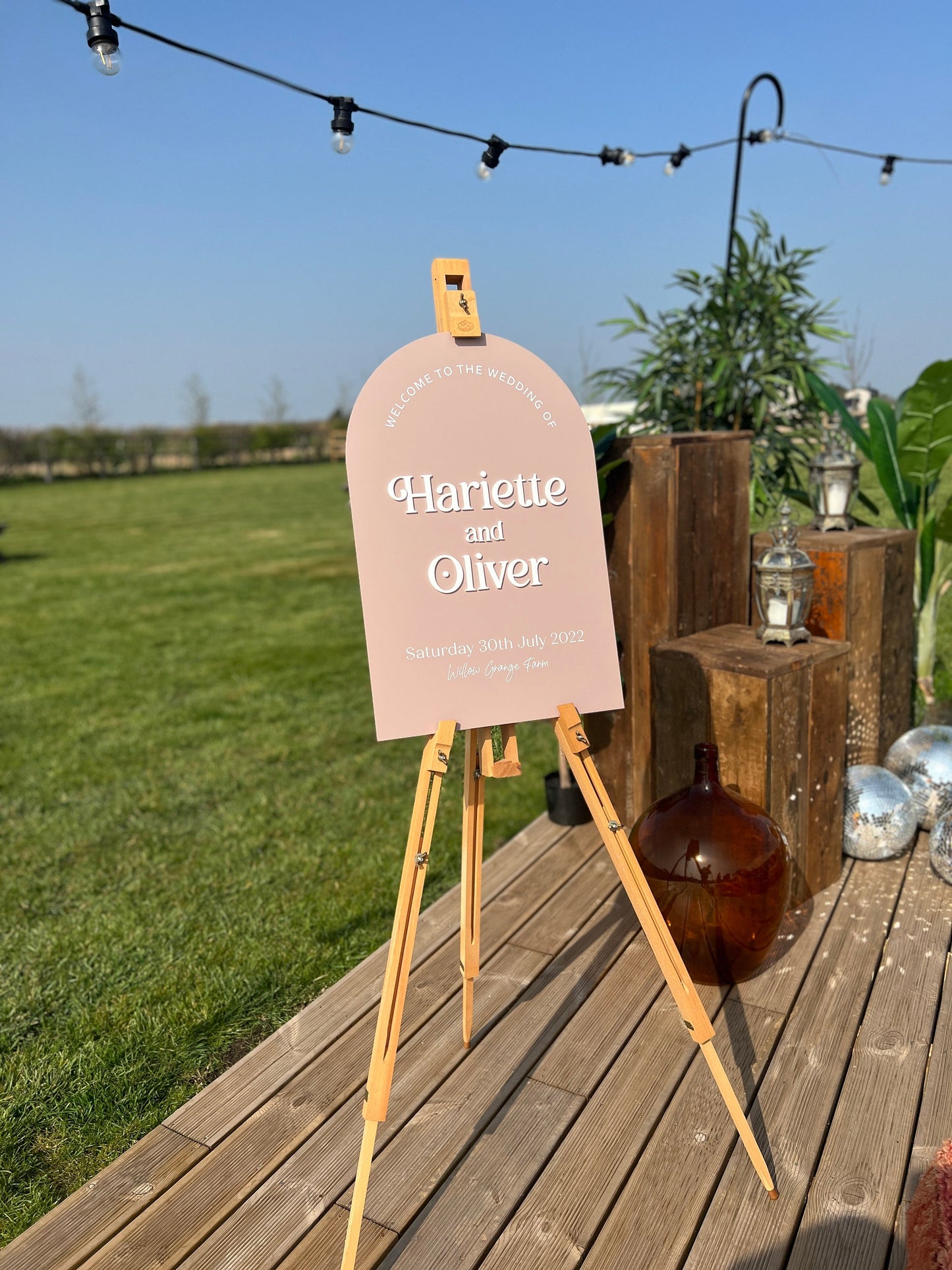 Wedding Welcome Sign Acrylic, Welcome To Our Wedding Sign, Modern Gold Acrylic, Personalised Wedding Decoration, Entrance Sign, A1 A2 XL