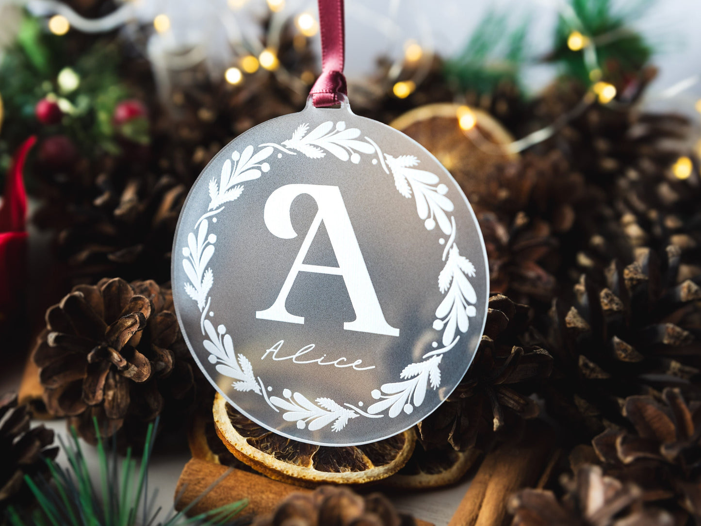 Personalised Name Christmas Bauble, Custom Name Gift, Children's Christmas Present, Stocking Filler, Christmas Keepsake, Gift for Boys Girls