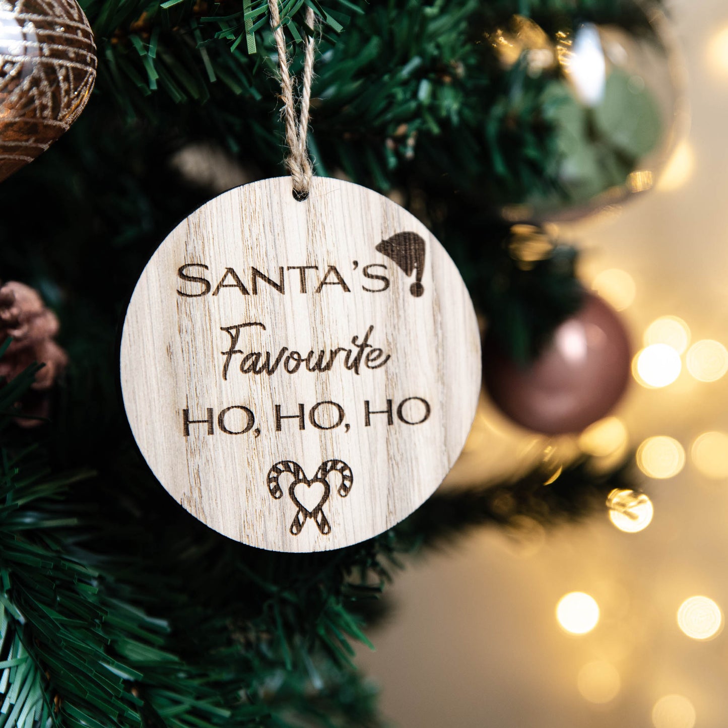 Santa’s Favourite Ho Christmas Bauble