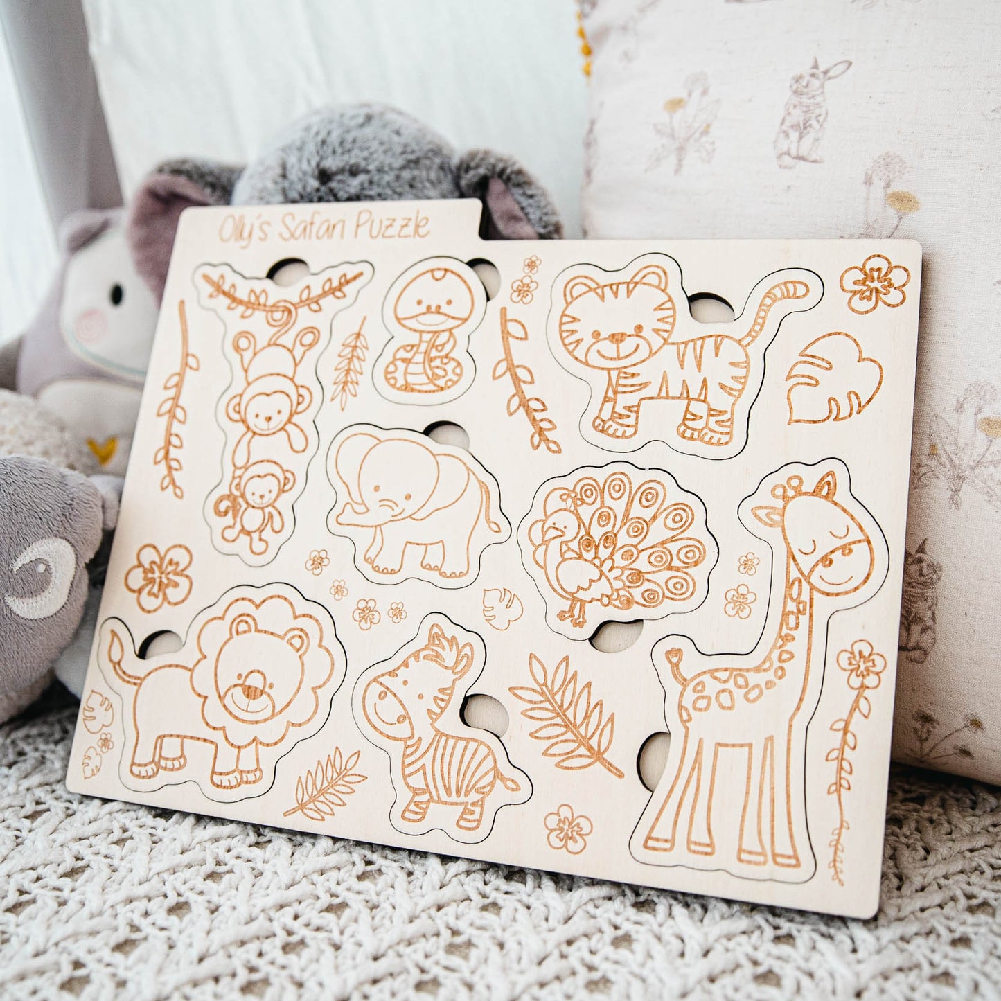 Personalised Montessori Safari Puzzle