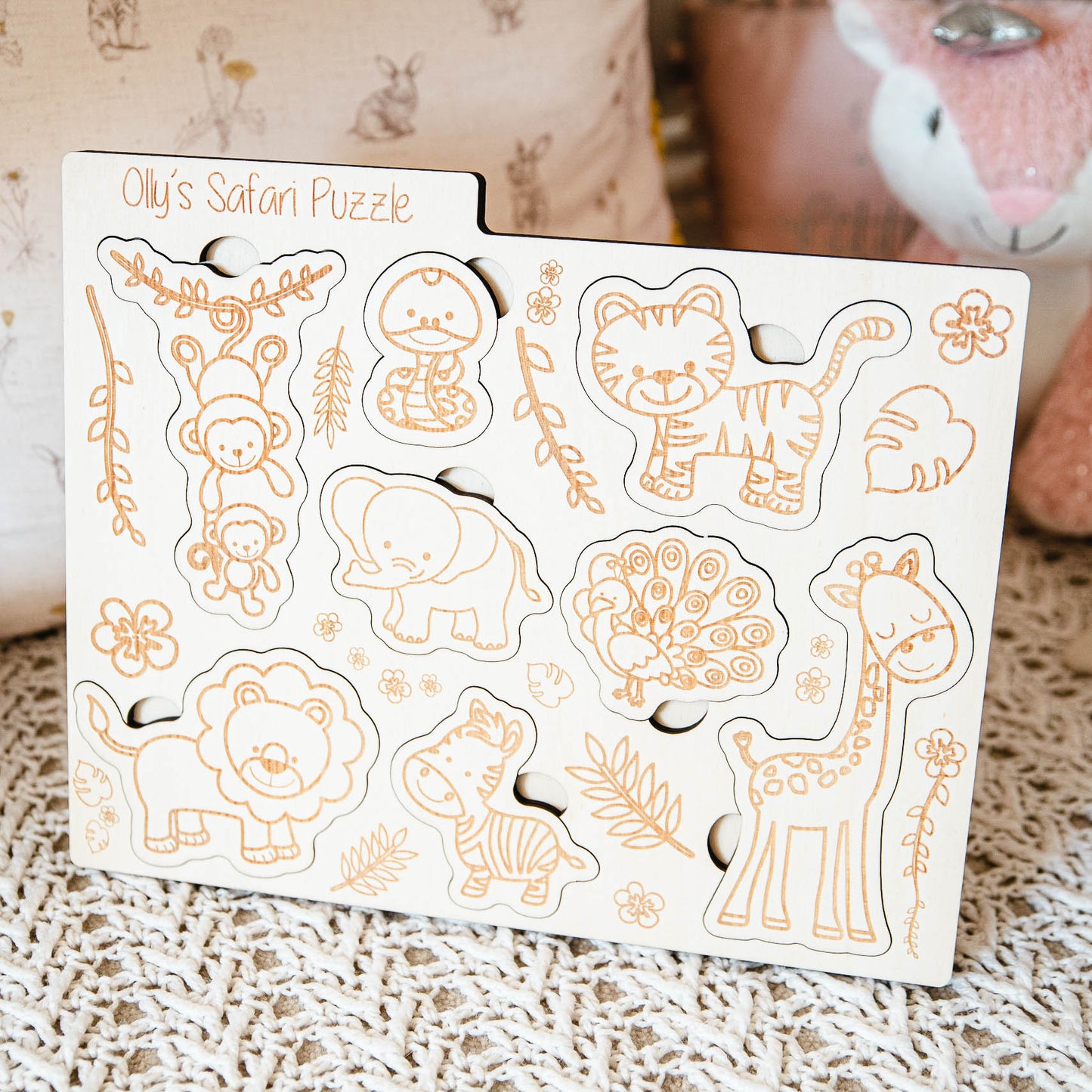 Personalised Montessori Safari Puzzle