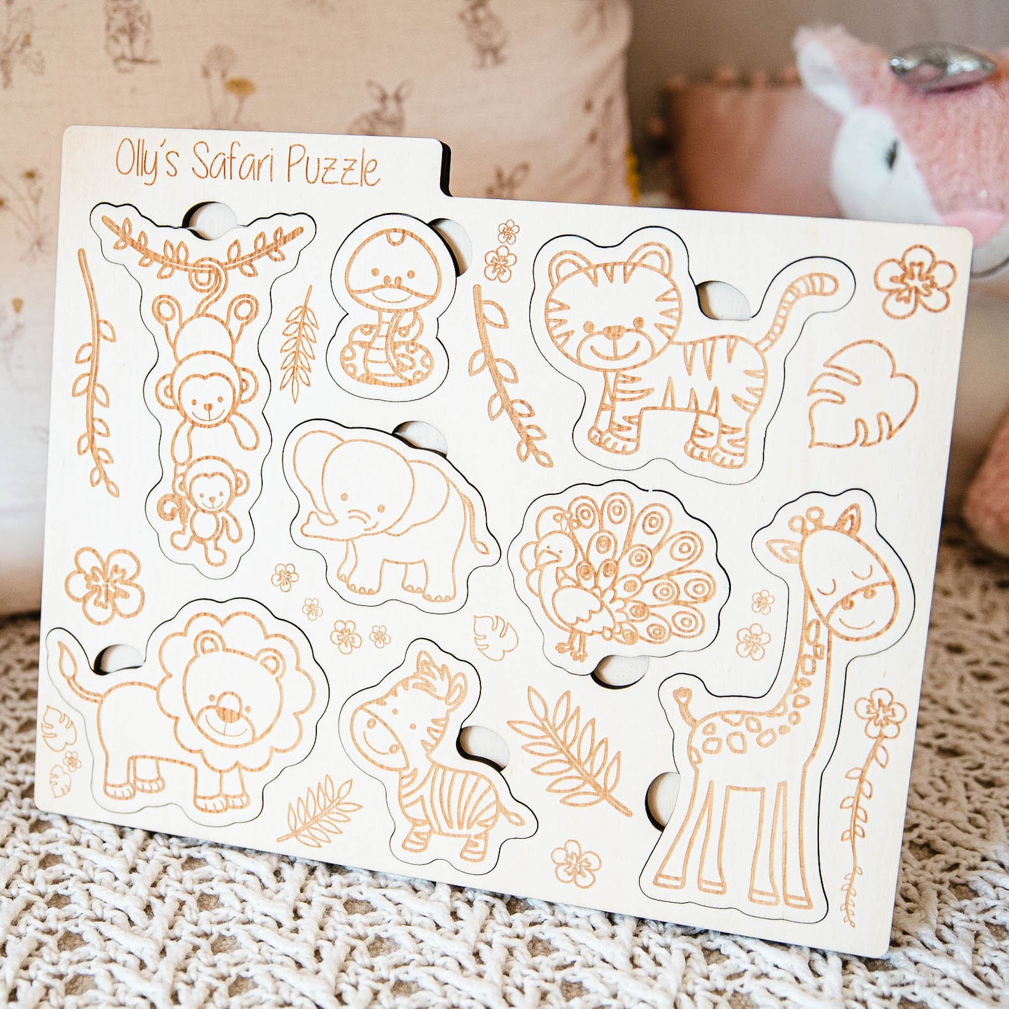 Personalised Montessori Safari Puzzle