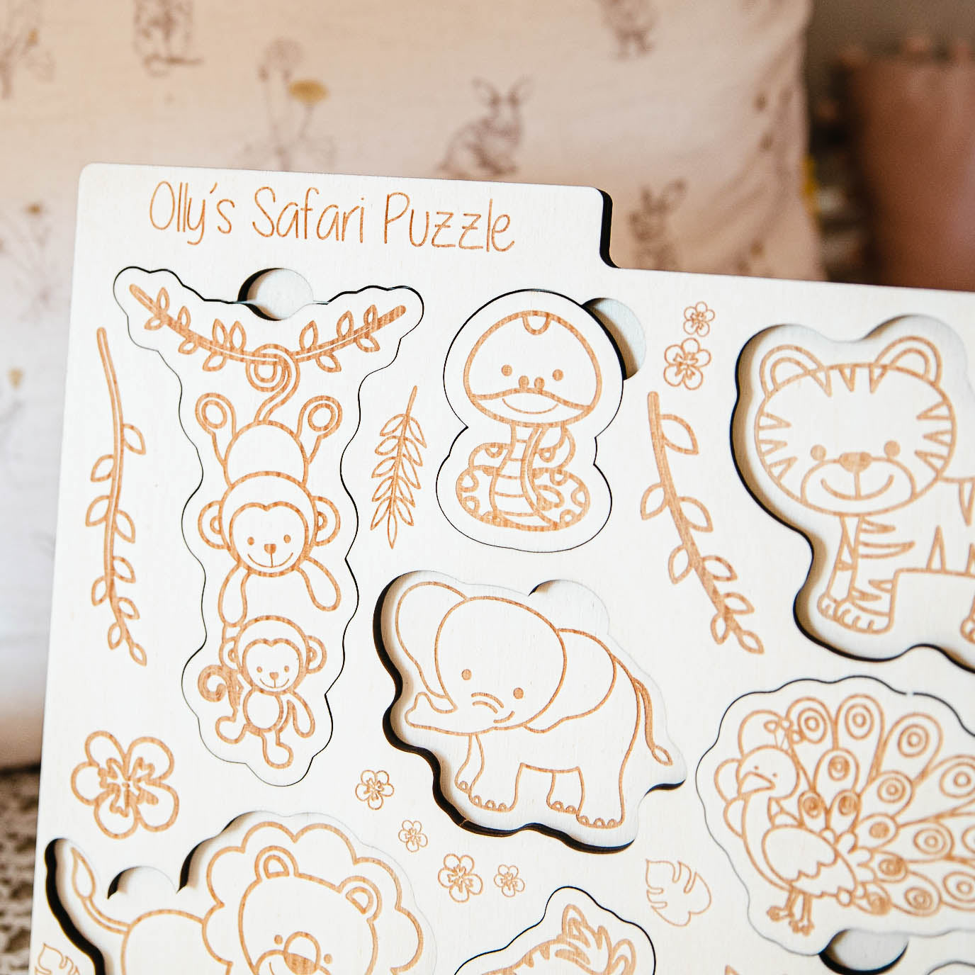 Personalised Montessori Safari Puzzle