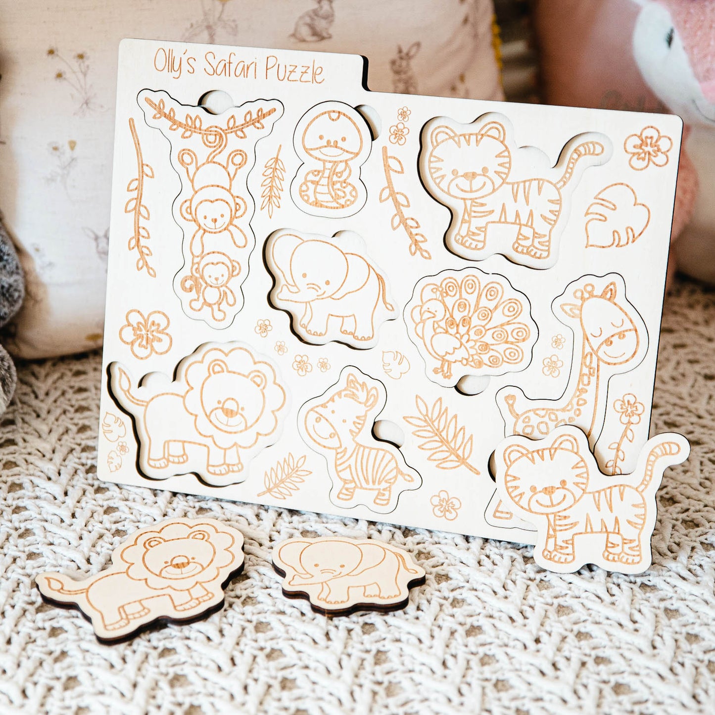 Personalised Montessori Safari Puzzle