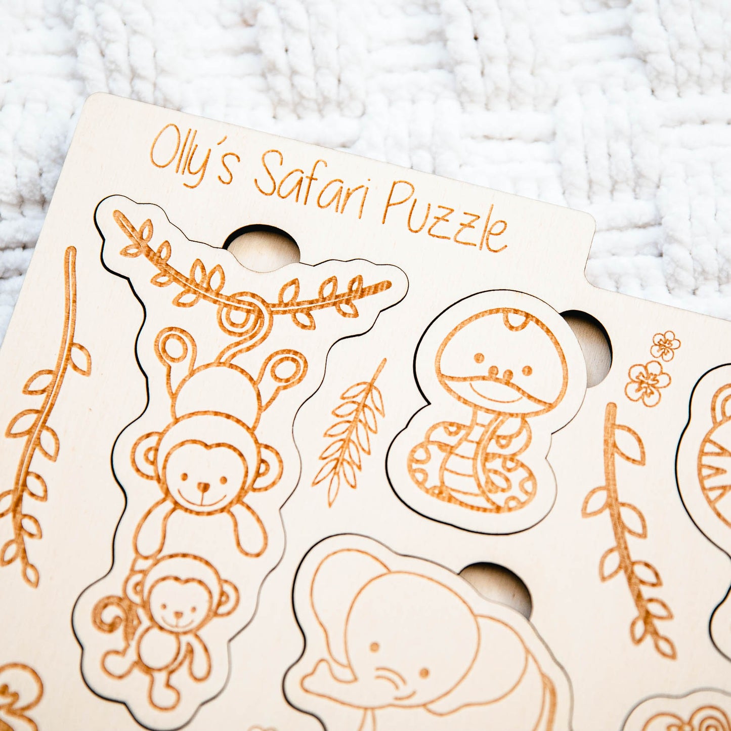 Personalised Montessori Safari Puzzle