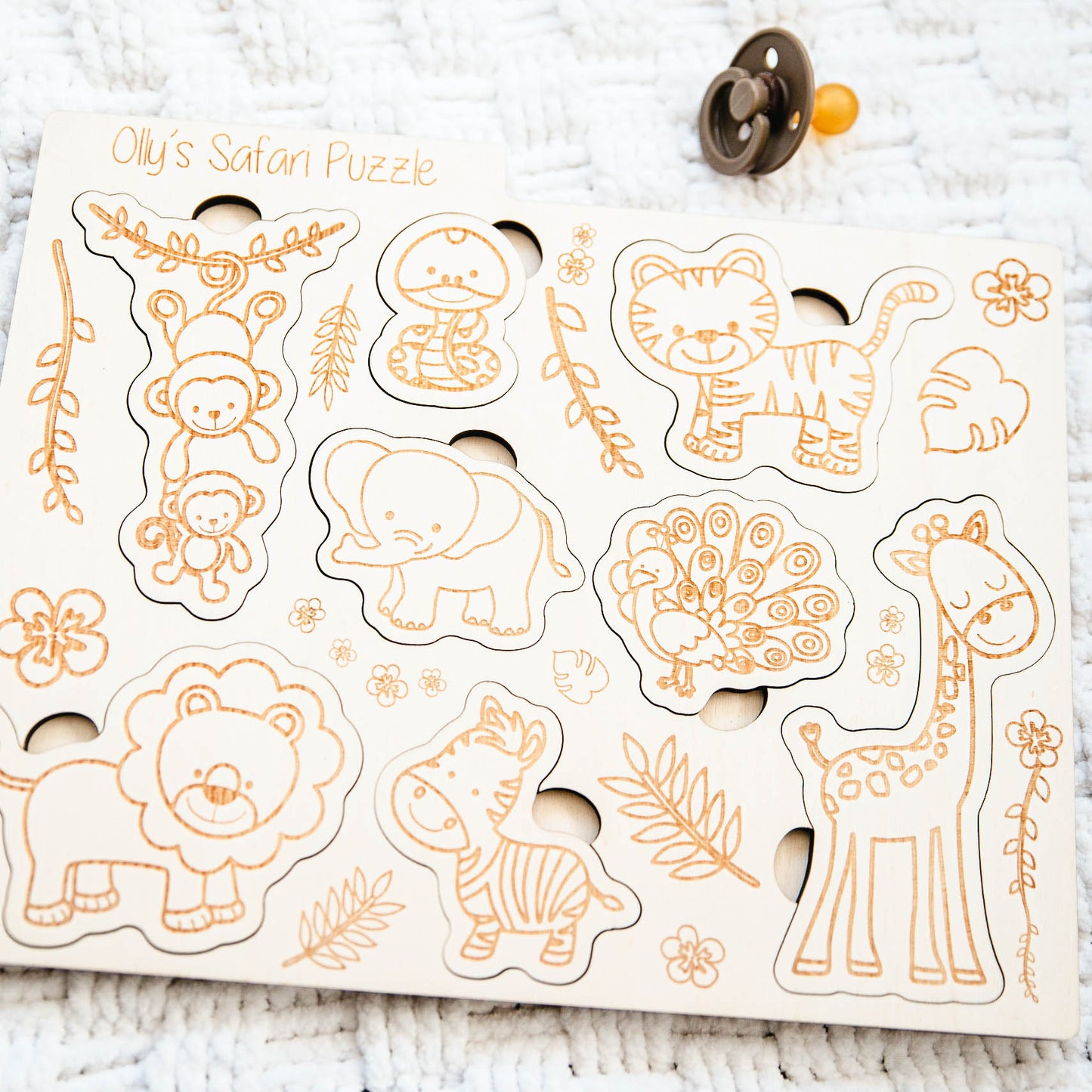 Personalised Montessori Safari Puzzle