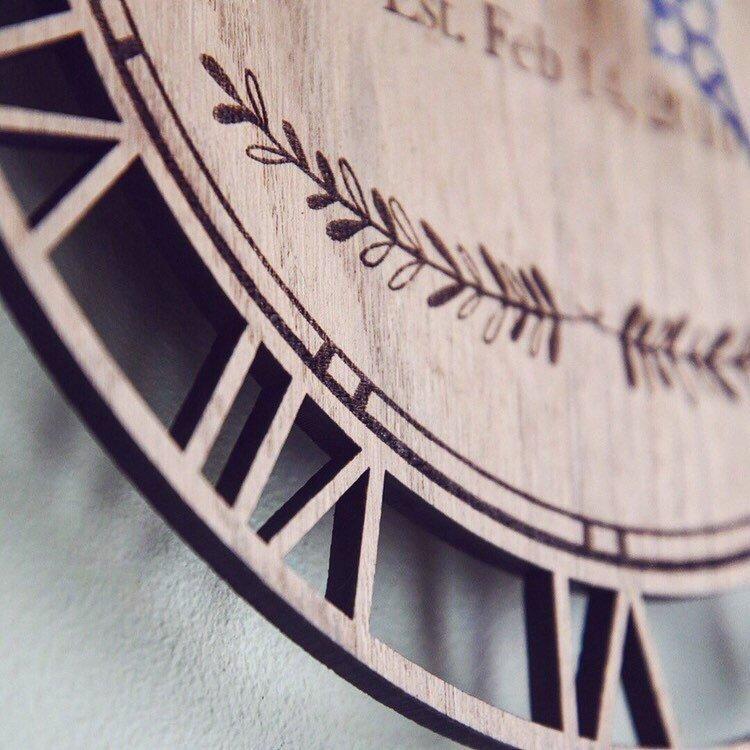 Personalised Couple Anniversary Date Clock-Maison Creations