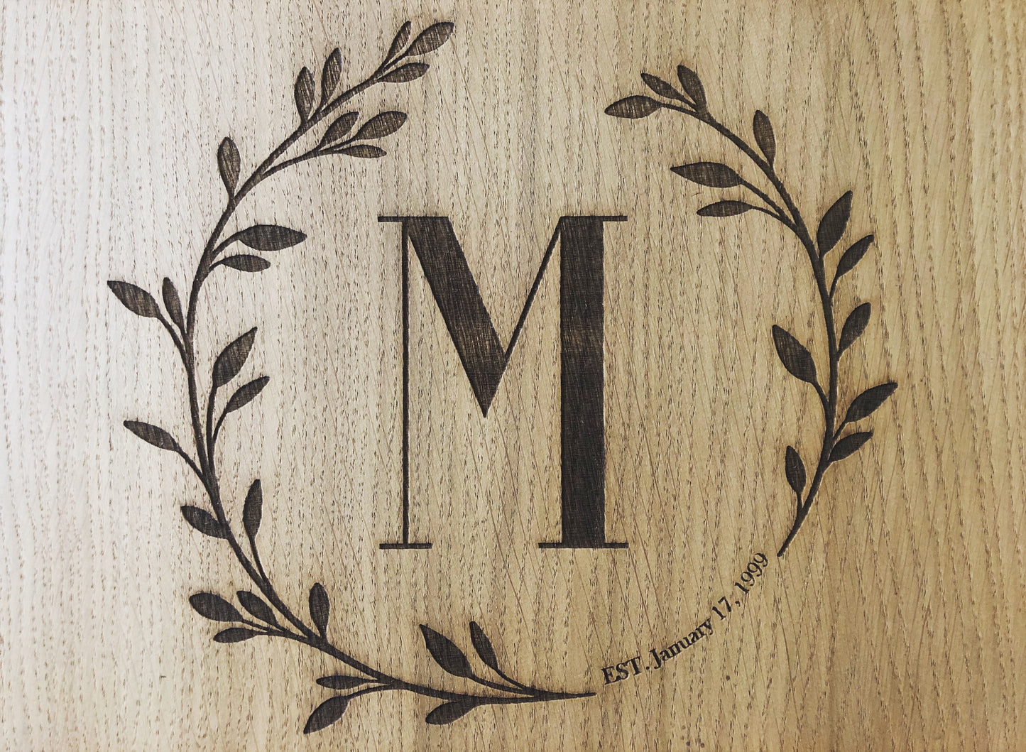 Personalised Luxury Oak Placemat & Coaster Set | Personalised Initial Placemats | Alphabet Placemats | Birthday Gift | House Warming Gift-Maison Creations