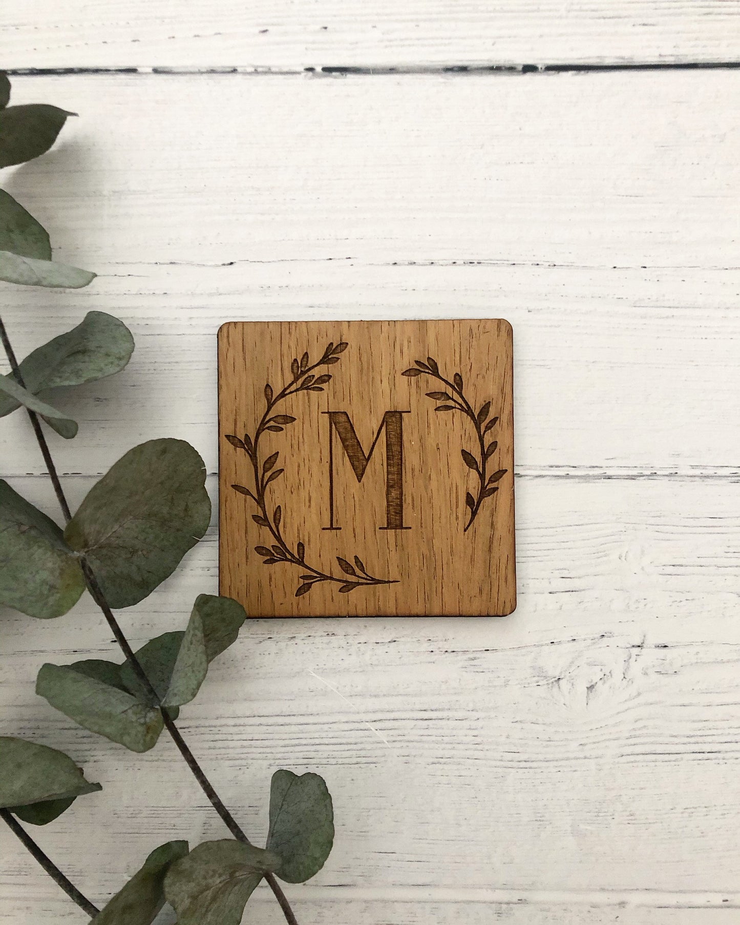 Personalised Luxury Oak Placemat & Coaster Set | Personalised Initial Placemats | Alphabet Placemats | Birthday Gift | House Warming Gift-Maison Creations