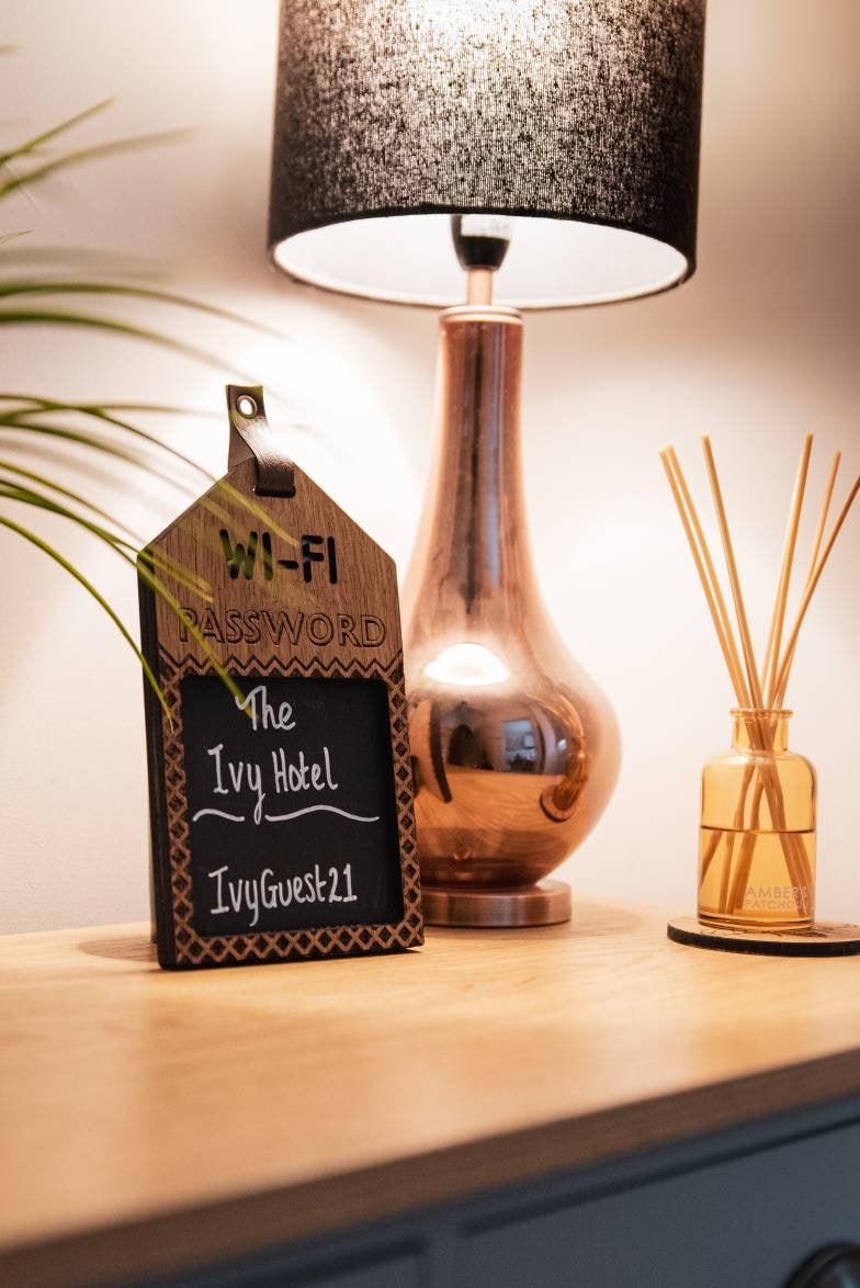 WiFi Password Sign | Wooden Hanging Blackboard Sign | Home WiFi | Guest WiFi | Entrance Hall Decor | Hotel Guest WiFi | WiFi Chalkboard