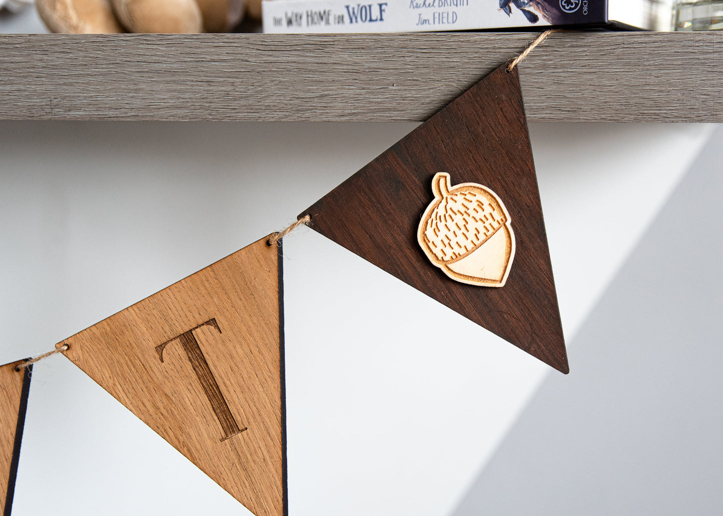 Woodland Themed Flags | One Mushroom | One Acorn