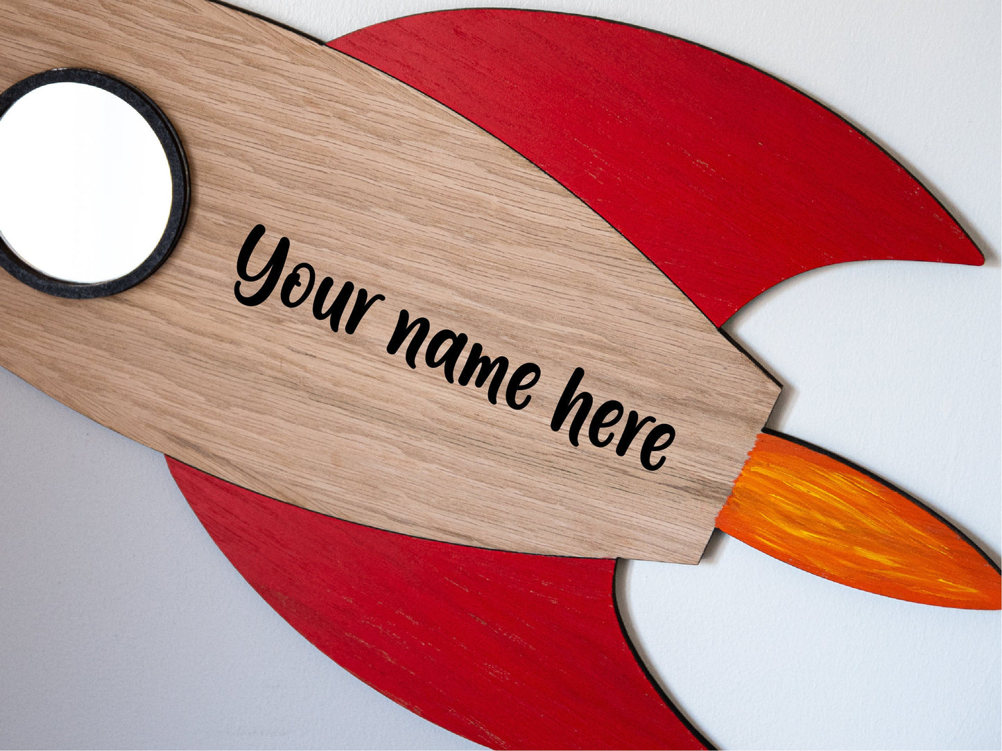 Personalised Rocket Wall Decor | Space Themed Decoration | Rocket Name Sign | Name Plaque | Kids Playroom Decor | Space Gift For Boys & Girl
