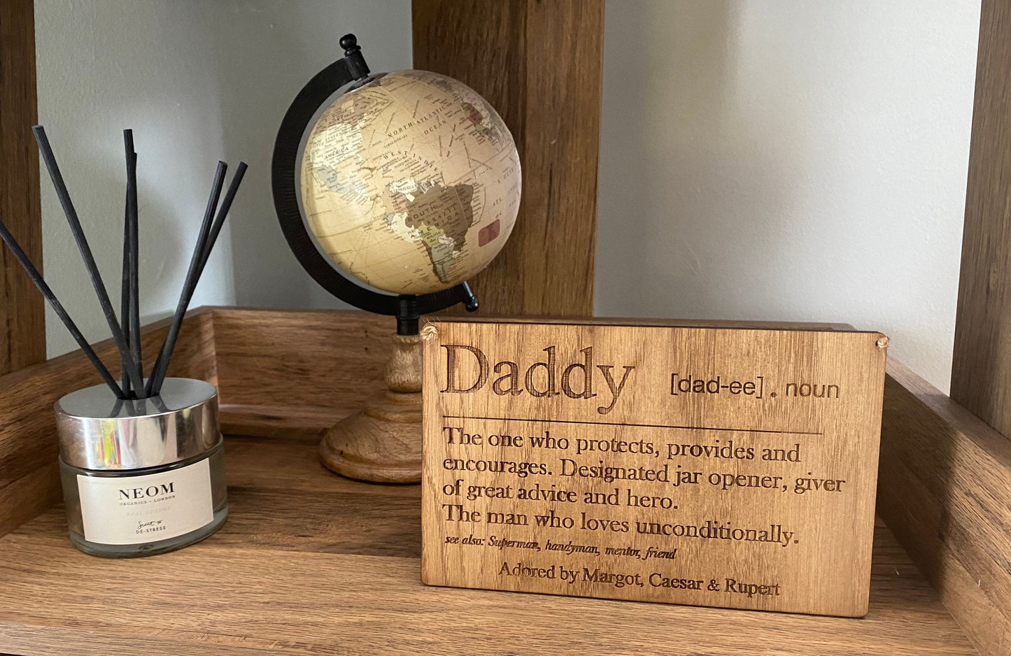 Fathers Day Gift 2021 | Dad Definition | Daddy | Father | Personalised Gift For Dad | First Fathers Day Gift | Gift For Him | Hanging Sign |