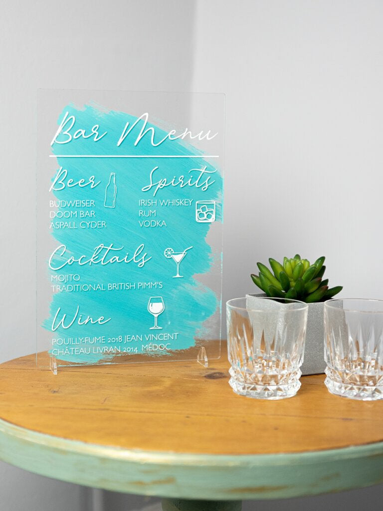 Personalised Wedding Bar Menu | Wedding Bar Sign | Wedding Drinks Menu | Cocktail Menu | Bar Signage | Wine Menu | Beer Sign | Wedding Decor