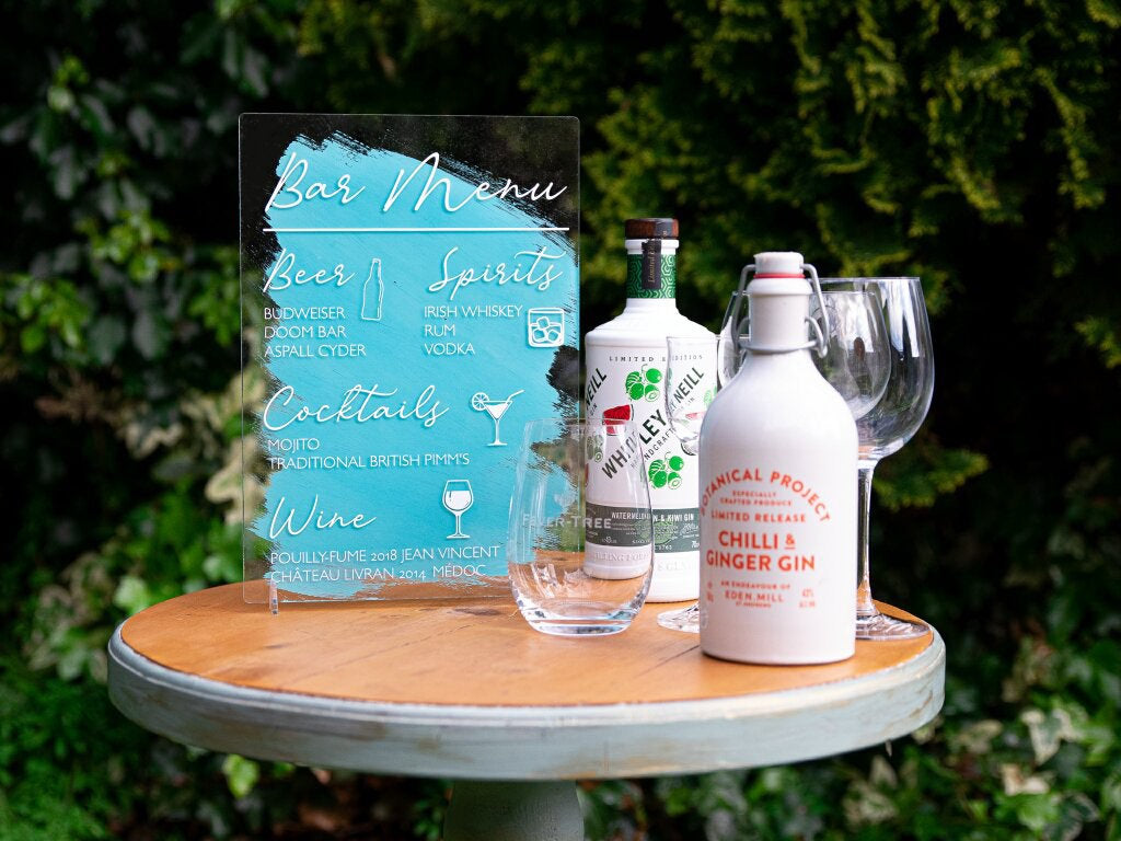 Personalised Wedding Bar Menu | Wedding Bar Sign | Wedding Drinks Menu | Cocktail Menu | Bar Signage | Wine Menu | Beer Sign | Wedding Decor