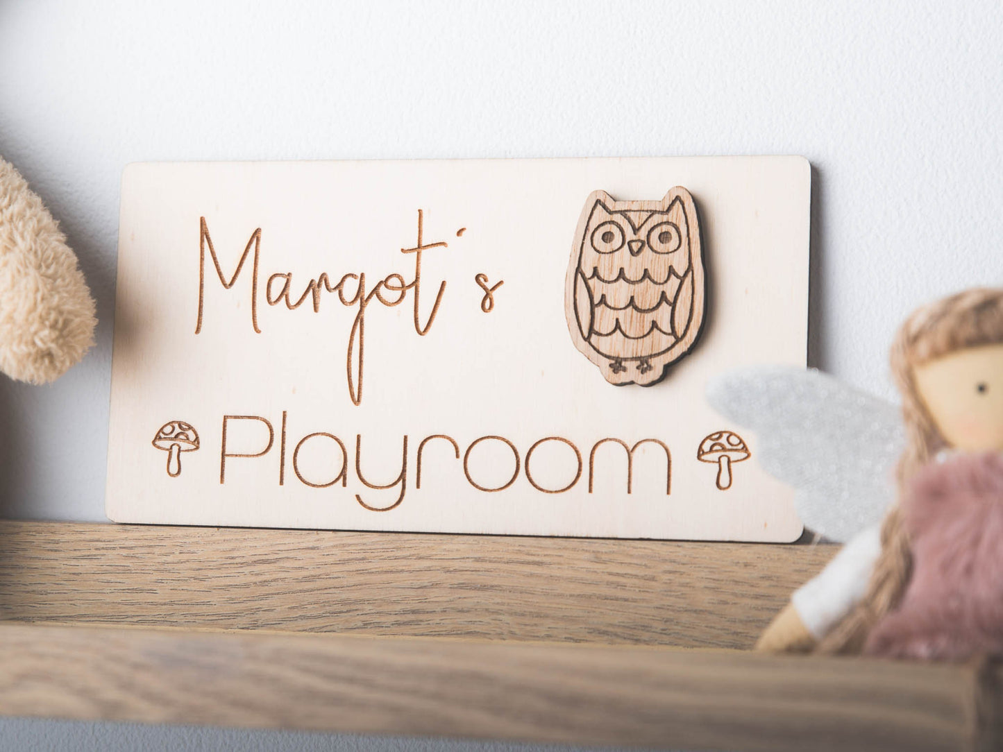 Personalised Children's Playroom Door Sign | Childs Bedroom | Custom Wooden Sign | Decorative Accessories Kids Room | 1st Birthday Gift Idea