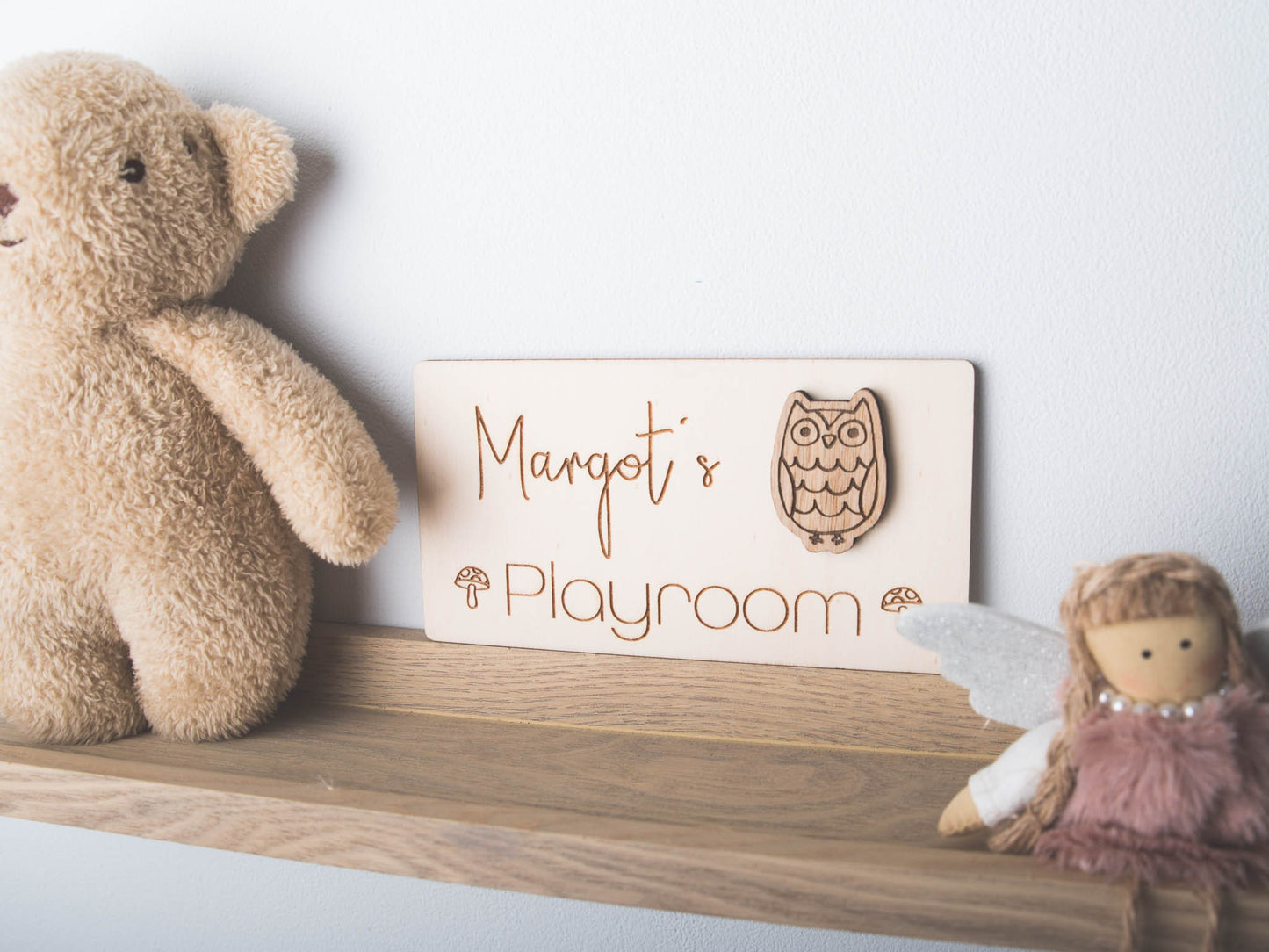 Personalised Children's Playroom Door Sign | Childs Bedroom | Custom Wooden Sign | Decorative Accessories Kids Room | 1st Birthday Gift Idea