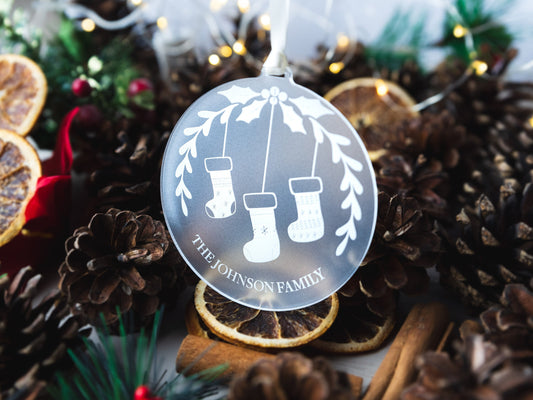Personalised Family Bauble, Personalised Name Gift, Family Christmas Keepsake, Family Name Gift, Christmas Stocking, Christmas Gift