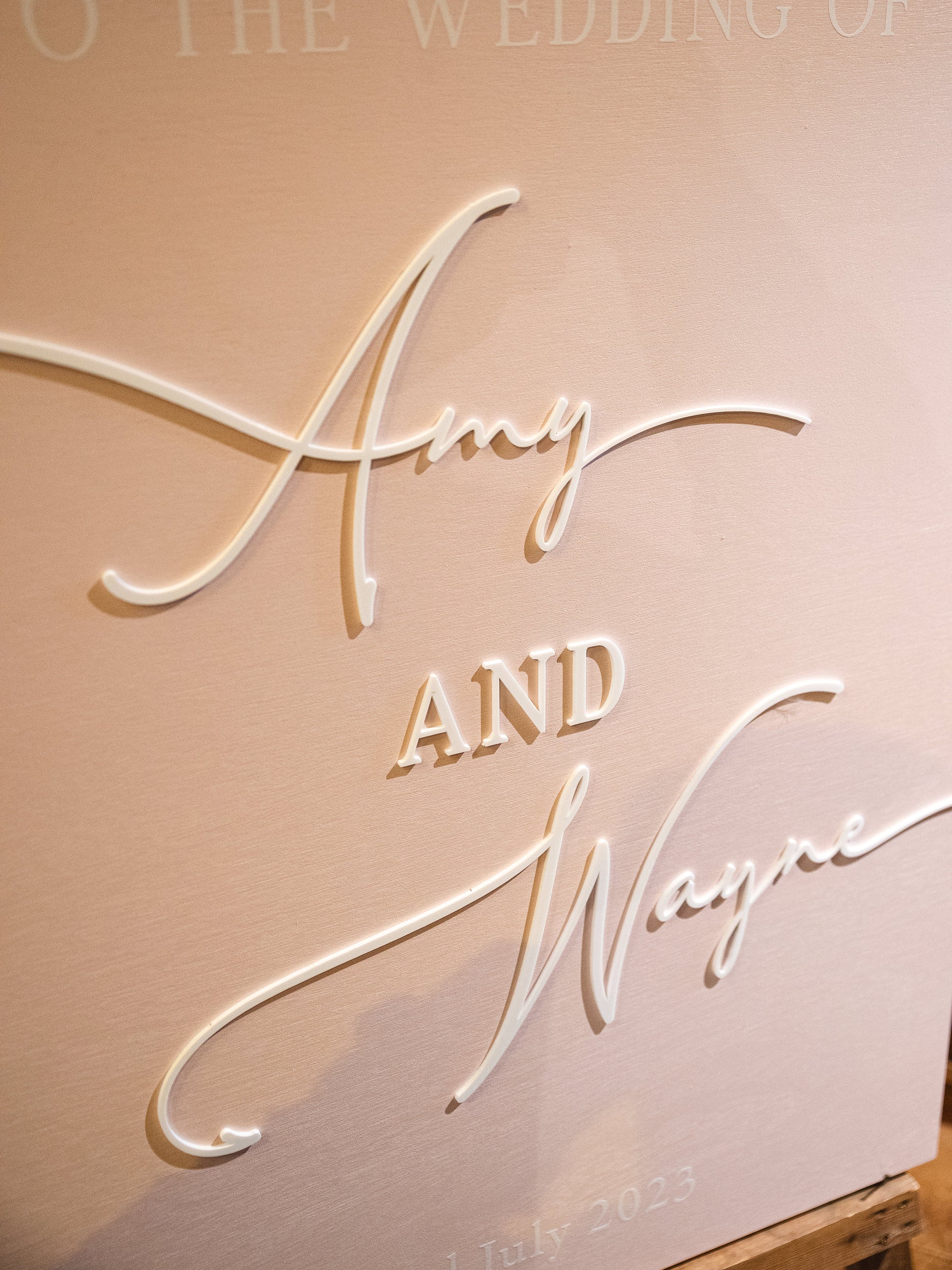 Wedding Welcome Sign Acrylic, Welcome To Our Wedding Sign, Modern Gold Acrylic, Personalised Wedding Decoration, Entrance Sign, A1 A2 XL