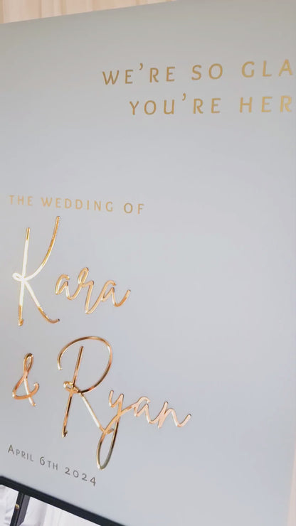 Wedding Welcome Sign
