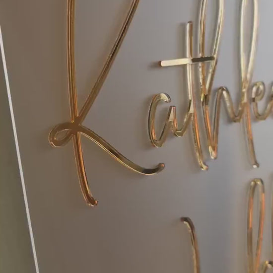 Wedding Welcome Sign Acrylic, Welcome To Our Wedding Sign, Modern Gold Acrylic, Personalised Wedding Decoration, Entrance Sign, A1 A2 XL