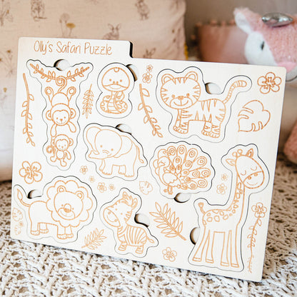 Personalised Montessori Safari Puzzle