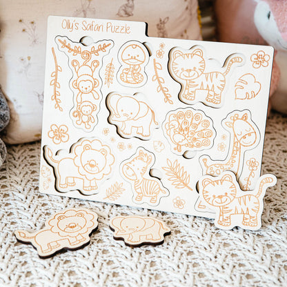 Personalised Montessori Safari Puzzle