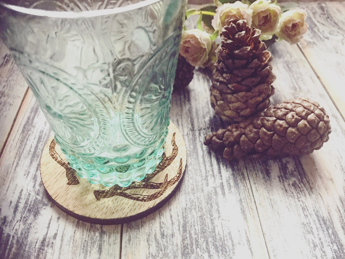 Personalised Stag Initial Coaster-Maison Creations