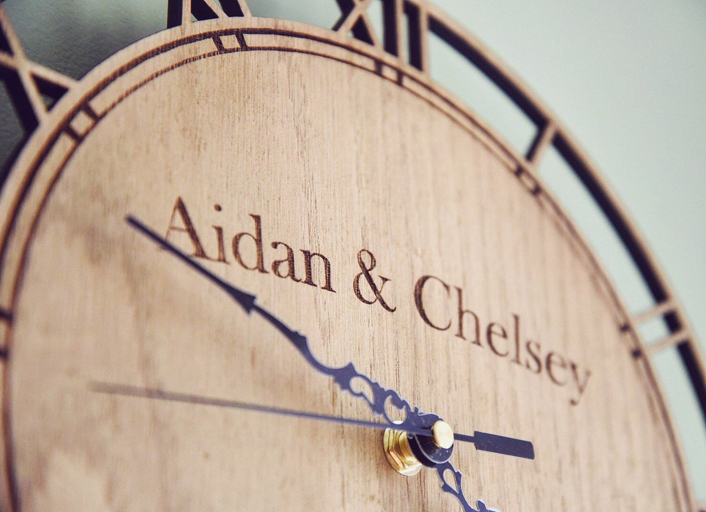 Personalised Couple Anniversary Date Clock-Maison Creations