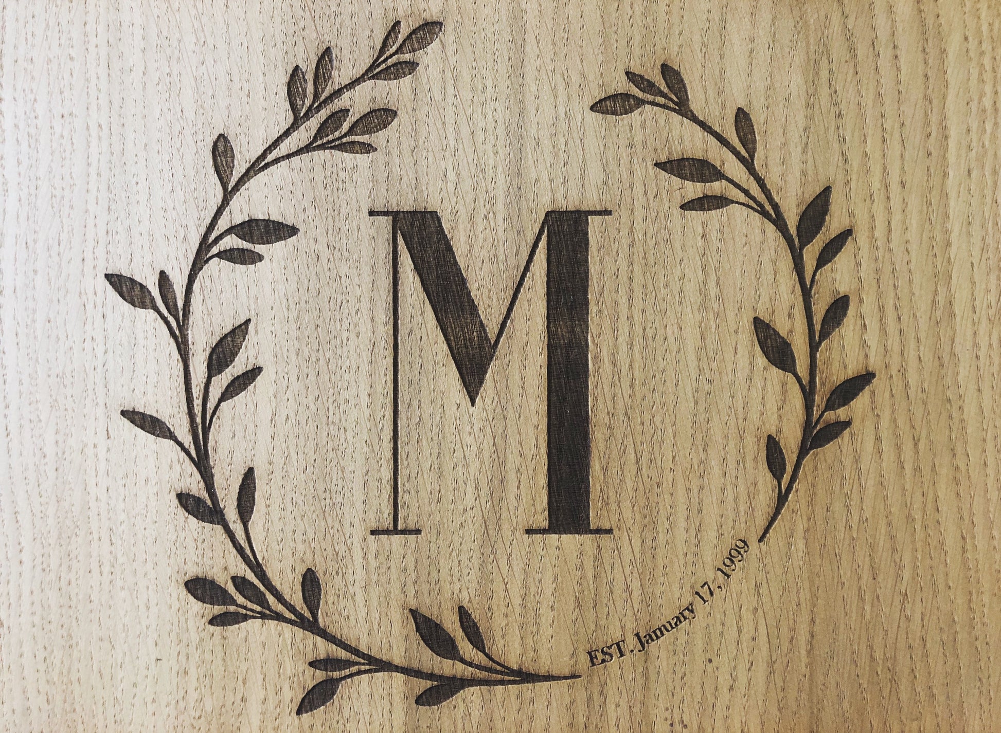 Personalised Luxury Oak Placemat & Coaster Set | Personalised Initial Placemats | Alphabet Placemats | Birthday Gift | House Warming Gift-Maison Creations