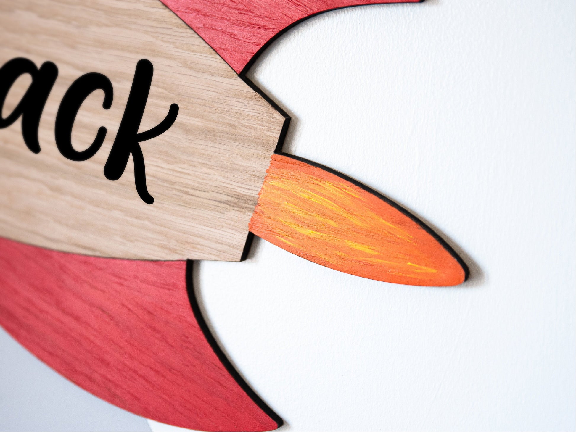 Personalised Rocket Wall Decor | Space Themed Decoration | Rocket Name Sign | Name Plaque | Kids Playroom Decor | Space Gift For Boys & Girl