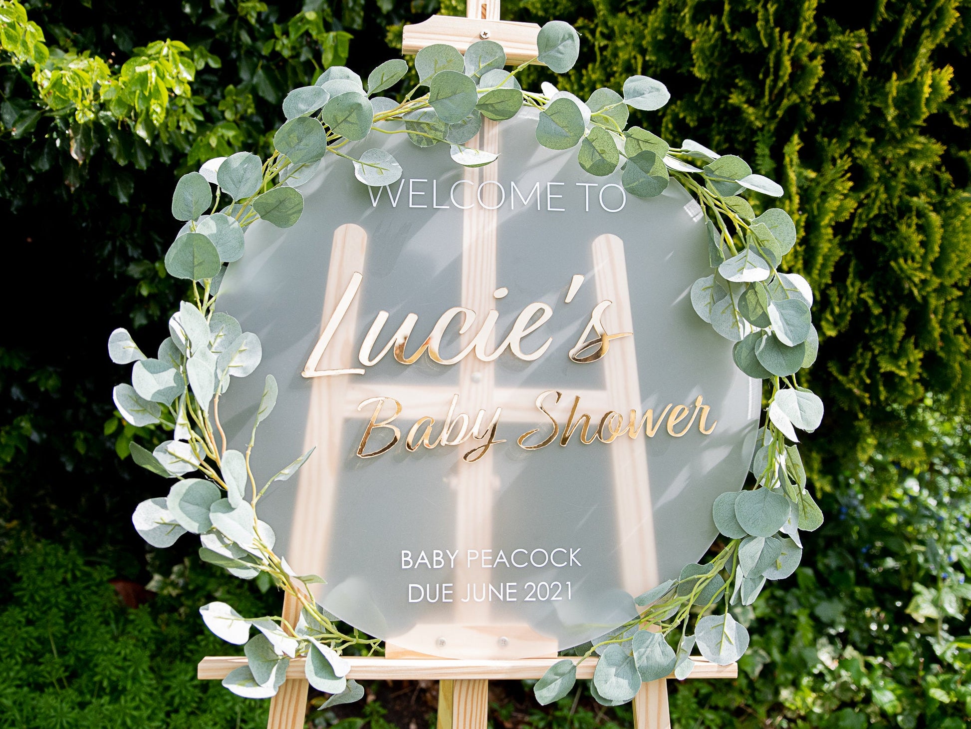 Personalised Baby Shower Welcome Sign | Entrance Sign | Custom Acrylic Sign | Baby Shower Signage | Event Styling | Party Decoration |