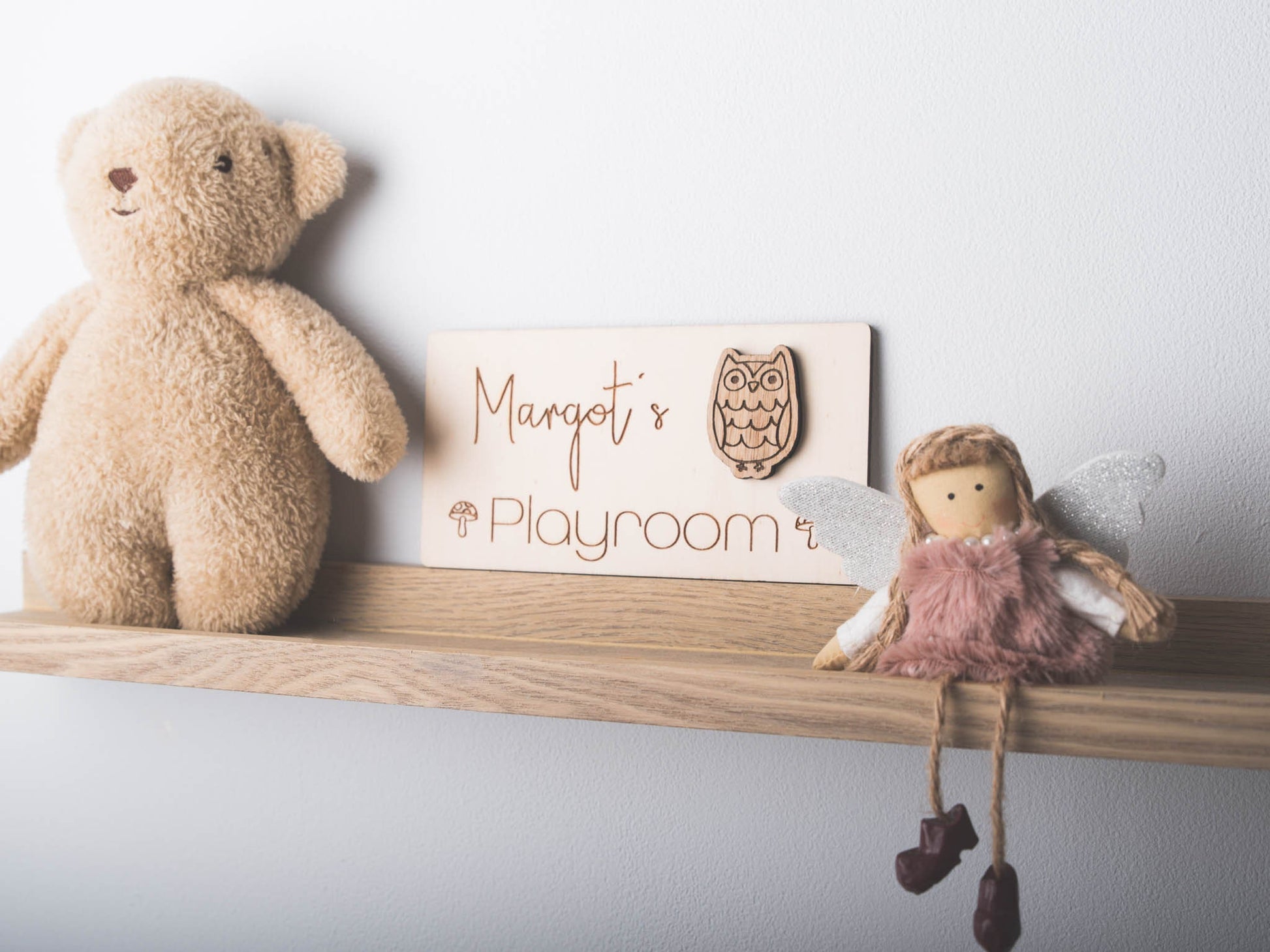 Personalised Children's Playroom Door Sign | Childs Bedroom | Custom Wooden Sign | Decorative Accessories Kids Room | 1st Birthday Gift Idea