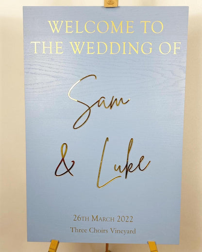 Wedding Welcome Sign, Wedding Welcome Sign Acrylic, Welcome To Our Wedding Sign, Personalised Wedding Decoration, Entrance Sign, A1 A2 XL
