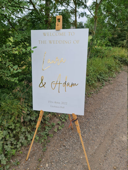 Muslim Wedding, Nikkah Sign, Islamic Welcome Sign, Acrylic Sign, Wood Welcome Sign, Wedding Entry Sign